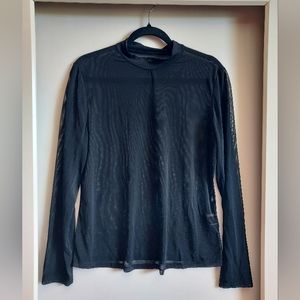 🎈2/$10 Sheer Mock Turtle Neck Blouse